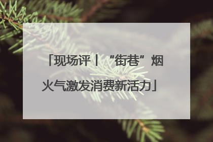 现场评丨“街巷”烟火气激发消费新活力